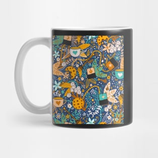 Ditsy Tea Time Spring Garden Party Pattern Mug